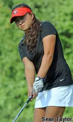 Rinko Mitsunaga posted her second straight 73 and is tied for 18th.