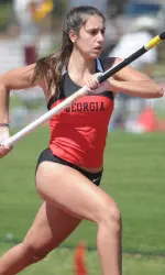 Georgia Stefanidi won her second meet in as many tries.