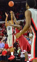 J.J. Frazier didn't let a migraine slow him down Saturday against Arkansas. (Photo by Ted Mayer)