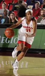 Pachis Roberts was one of three Lady Bulldogs to score double-digit points against No. 13/16 Texas A&M.