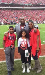 Verron Haynes and his family attended this season's Tennessee game. (Photo courtesy of Verron Haynes)