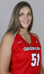 Bianca Blanaru, from Romania, is one of the Georgia student-athletes staying in Athens this weekend.