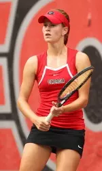 Laura Patterson was one of three Bulldogs to win in both singles and doubles on Saturday.