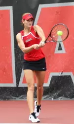 Laura Patterson teamed with Kennedy Shaffer for the first doubles win of the day.