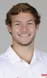 Nick Wood won in three sets at No. 5 singles to put Georgia up 3-2 Sunday.