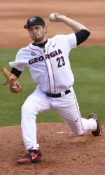 Connor Jones tied his career high with eight strikeouts Friday.