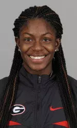 Quintunya Chapman is in second place after day one of the Bulldog Decathlon/Hepathlon.
