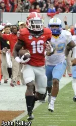 Isaiah McKenzie has proven to be one of Georgia's most explosive players. (Photo by John Kelley)