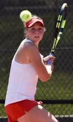 Mariana Gould went 14-2 in dual matches last season at No. 5 singles. (Photo by David Barnes)