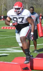 It takes a lot of food each day to keep John Atkins moving in high gear. (Photo by Steven Colquitt)