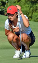 Georgia's Harang Lee shared medalist honors Tuesday in the Cardinal Kickoff. (Photo by Steven Colquitt)