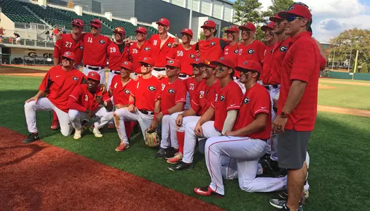 Georgia's victorious Red squad after winning the Fall World Series.