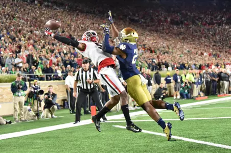 Georgia receiver Terry Godwin (5)South Bend, Indiana - Saturday, September 9, 2017 -  The Georgia Bulldogs football team  . . . .  at Notre Dame Stadium. © 2017 Perry McIntyre.