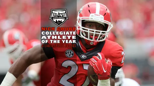 Nick Chubb Atlanta Sports Collegiate Athlete of the Year