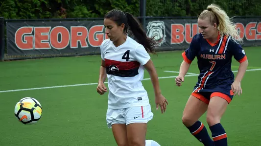 Georgia midfielder Mariel Gutierrez (4) (Photo by Steven Colquitt)