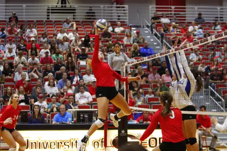 Georgia's Anna Kate Karstens (11) during the Bulldogs' game against UNC Asheville at Ramsey Student Center in Athens, Ga., on Saturday, Aug. 26, 2017. (Photo by Steffenie Burns)