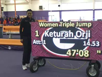 Keturah Orji - 2018 American/collegiate record
