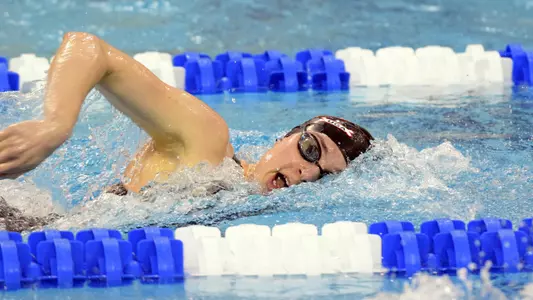 Georgia's Courtney Harnish during the NCAA Women's Swimming and Diving Championships in Columbus, Ohio, on Thursday, March 15, 2018. (Photo by Steven Colquitt)