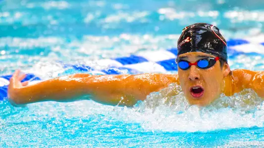 Georgia's Jay Litherland during the NCAA Men's Swimming and Diving Championships in Minneapolis, Minn., on Friday, March 23, 2018. (Photo by Steven Colquitt)