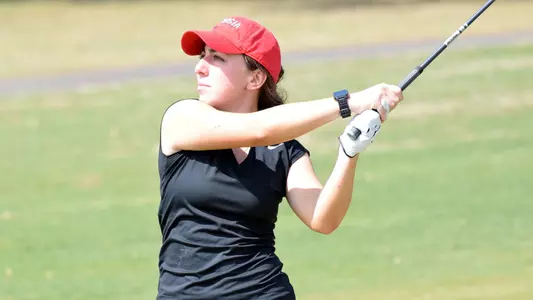 Georgia's Stephanie Carras during the first round of the 46th annual Liz Murphey Collegiate Classic on the University of Georgia Golf Course in Athens, Ga., on Friday, April 13, 2018. (Photo by Steven Colquitt)