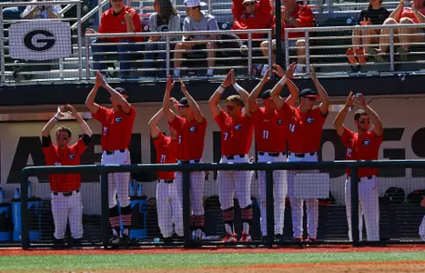 Georgia during the Bulldogs' game against Texas A&M at Foley Field in Athens, Ga. on Saturday, March 31, 2018. (Photo by Steffenie Burns)