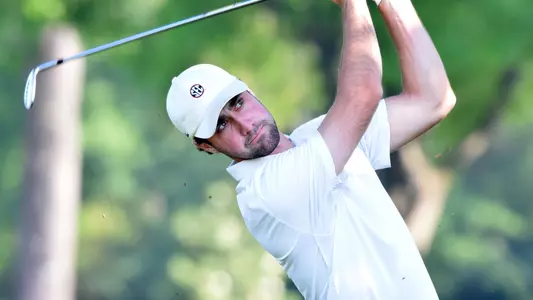 Georgia's Matthew Beringer during a qualifying round at the UGA Golf Course in Athens, Ga., on Thursday, May 10, 2018. (Photo by Steven Colquitt)