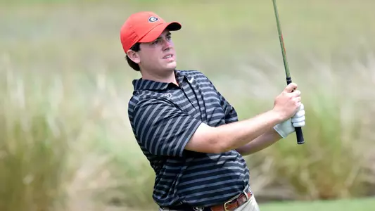 Georgia’s Spencer Ralston during the SEC Championship at Sea Island Golf Club on St. Simons Island, Ga., on Thursday, April 26, 2018. (Photo by Steven Colquitt)