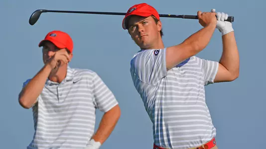 Georgia’s Jack Larkin Jr. during the SEC Championship at Sea Island Golf Club on St. Simons Island, Ga., on Wednesday, April 25, 2018. (Photo by Steven Colquitt)