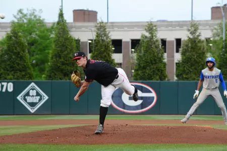 C.J. Smith pitching