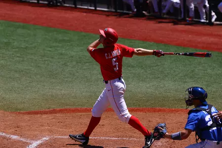 CJ Smith Hitting in Red