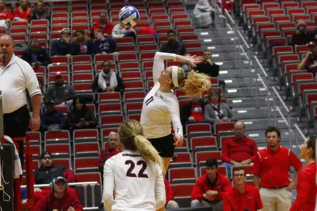 Georgia's Anna Kate Karstens (11) during the Bulldogs' match against Alabama A&M at Ramsey Student Center in Athens, Ga., on Tuesday, Nov. 28, 2017. (Photo by Steffenie Burns)