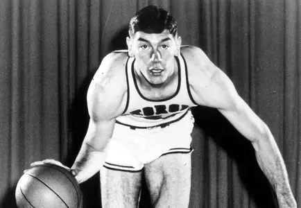 Bob Lienhard posed action shot.