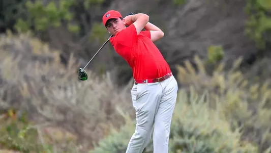 Georgia's Spencer Ralston during The Carmel Cup at Pebble Beach Golf Links in Pebble Beach, Calif., Aug. 31-Sept. 2. (Photo by John Weast)