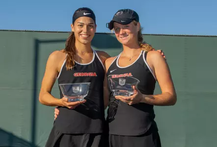 Elena Christofi and Vivian Wolff ITA Fall National Conso Champs