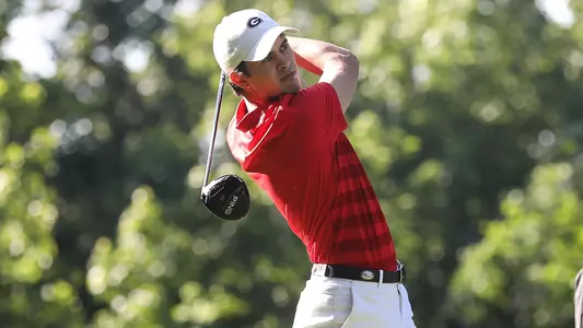 Georgia's Davis Thompson during day three of the Athens Regional in Athens, Ga., on Wednesday, May 15, 2019. (Photo by Kristin M. Bradshaw)