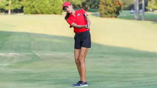 Georgia golfer Celeste Dao during a photoshoot at the UGA Golf Course in Athens, Ga., on Aug. 13, 2019. (Photo by Chamberlain Smith)