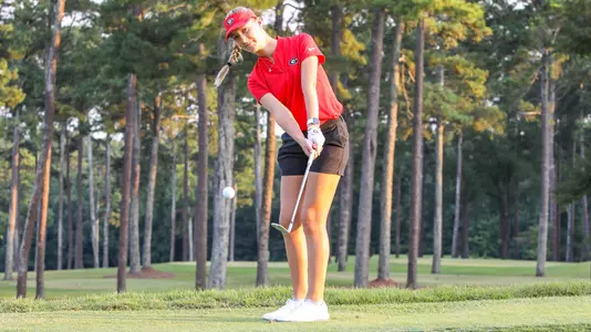 Georgia golfer Zoe Walker during a photoshoot at the UGA Golf Course in Athens, Ga., on Aug. 13, 2019. (Photo by Chamberlain Smith)