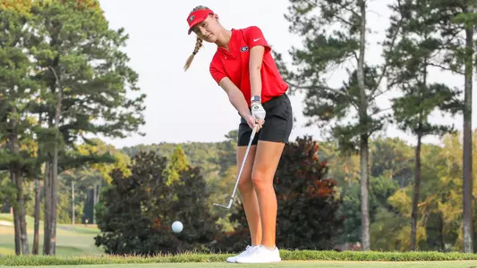 Georgia golfer Zoe Walker during a photoshoot at the UGA Golf Course in Athens, Ga., on Aug. 13, 2019. (Photo by Chamberlain Smith)