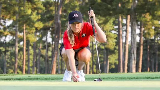 Georgia golfer Caroline Craig during a photoshoot at the UGA Golf Course in Athens, Ga., on Aug. 13, 2019. (Photo by Chamberlain Smith)
