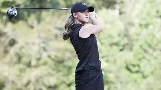 Georgia golfer Kelsey Kurnett during a photoshoot at the UGA Golf Course in Athens, Ga., on Tuesday, Aug. 14, 2019. (Photo by Tony Walsh)