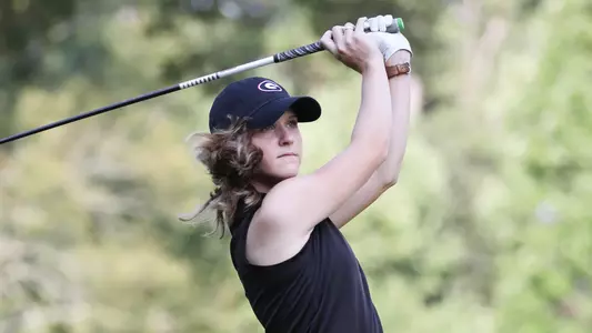 Georgia golfer Kelsey Kurnett during a photoshoot at the UGA Golf Course in Athens, Ga., on Tuesday, Aug. 14, 2019. (Photo by Tony Walsh)