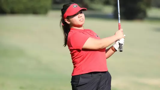 Georgia golfer Harmie Constantino during a photoshoot at the UGA Golf Course in Athens, Ga., on Tuesday, Aug. 14, 2019. (Photo by Tony Walsh)