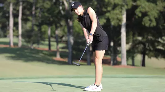 Georgia golfer Kelsey Kurnett during a photoshoot at the UGA Golf Course in Athens, Ga., on Tuesday, Aug. 14, 2019. (Photo by Tony Walsh)