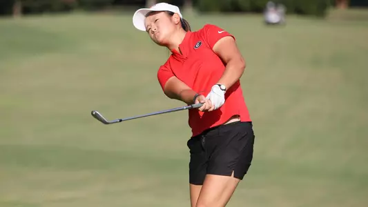 Georgia golfer Jenny Bae during a photoshoot at the UGA Golf Course in Athens, Ga., on Tuesday, Aug. 14, 2019. (Photo by Tony Walsh)