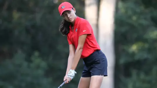 Georgia golfer Celeste Dao during a photoshoot at the UGA Golf Course in Athens, Ga., on Tuesday, Aug. 14, 2019. (Photo by Tony Walsh)