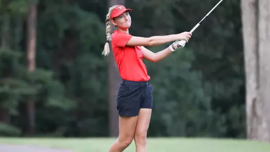Georgia golfer Zoe Walker during a photoshoot at the UGA Golf Course in Athens, Ga., on Tuesday, Aug. 14, 2019. (Photo by Tony Walsh)