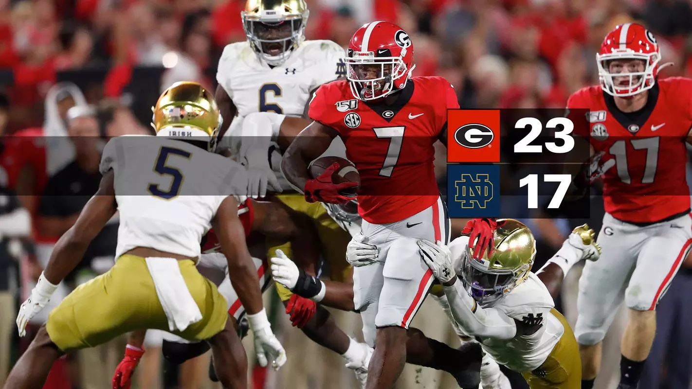 19FB Score - Georgia vs. Notre Dame