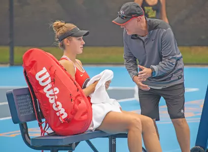 Coach Jeff Wallace with Katarina Jokic