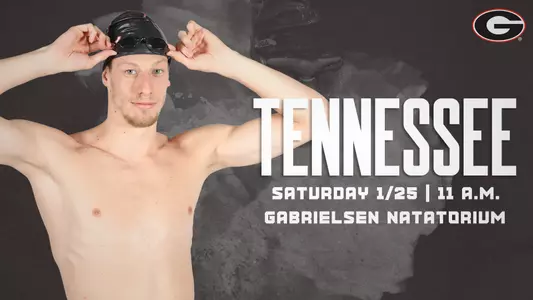 Georgia swimming and diving hosts Tennessee on Jan. 25.
