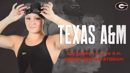 Georgia vs. Texas A&M Swim Preview Graphic